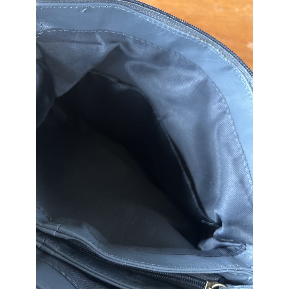 Great American Leatherworks Blue Leather Crossbody Bag - Picture 9 of 9